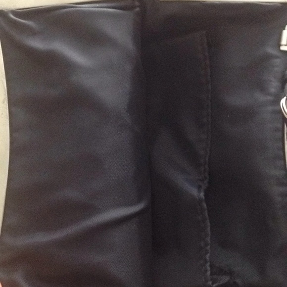 Black Satin rayon purse with 2 straps - Picture 3 of 7